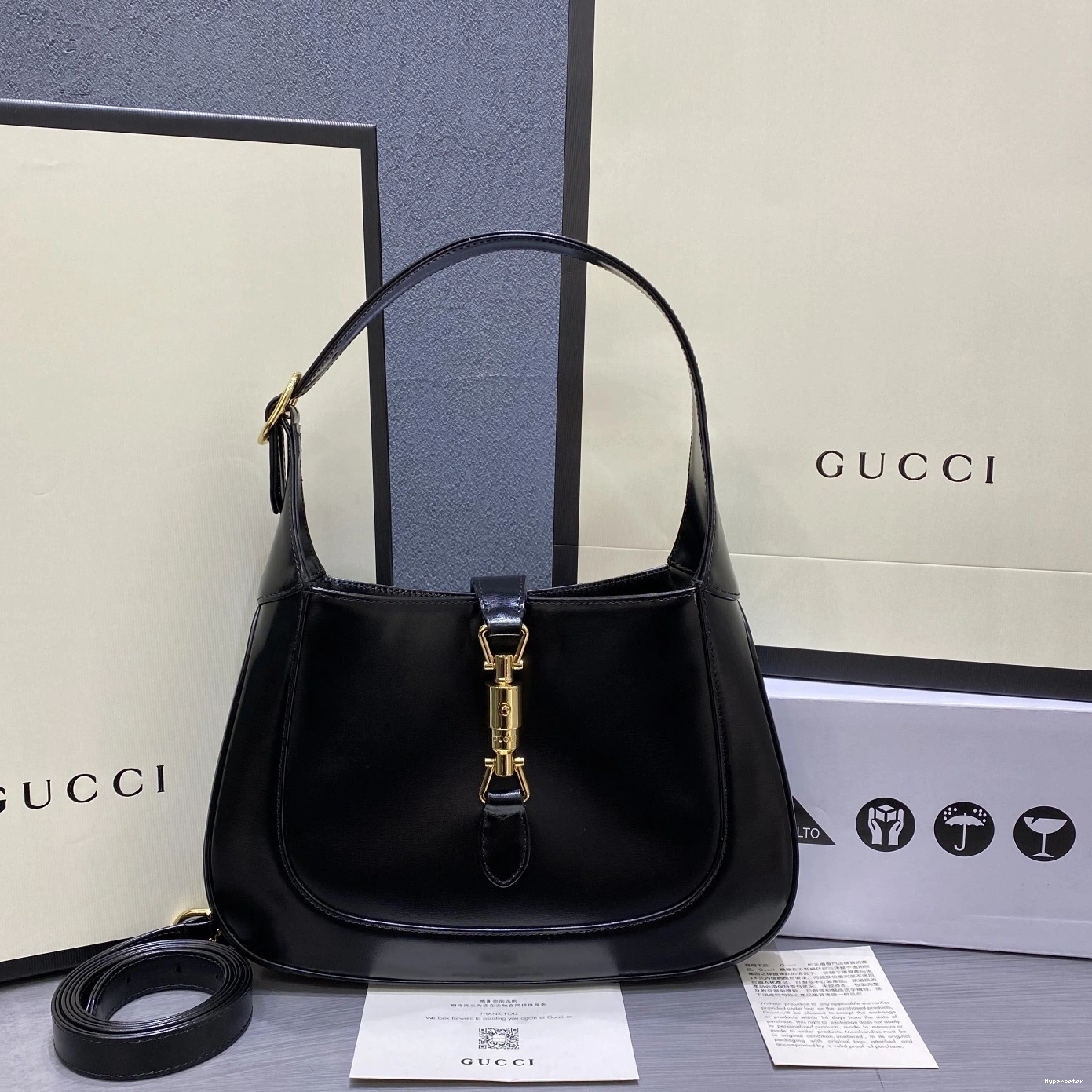 Hyper Peter small Jackie bag hobo 1961 GUCCI 0824